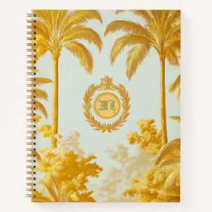 Luxury Imperial Gold Palm Tree Business Notebook