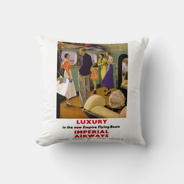 Luxury in the New Empire Flying Boats Cushion (Front)