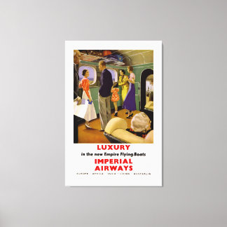 Luxury in the New Empire Flying Boats - L Canvas Print