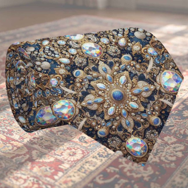Luxury Indian Designer Rug | Faux Silk Neck Tie (Creator Uploaded)
