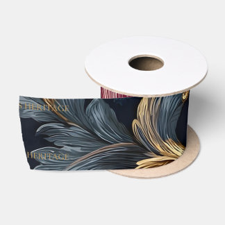 Luxury Indian Floral Vintage Royal Satin Ribbon