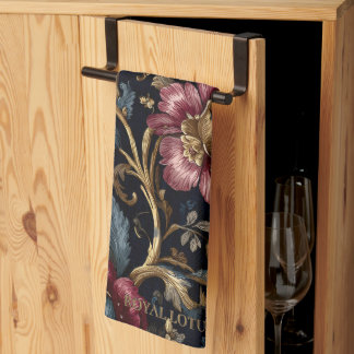 Luxury Indian Floral Vintage Royal Tea Towel