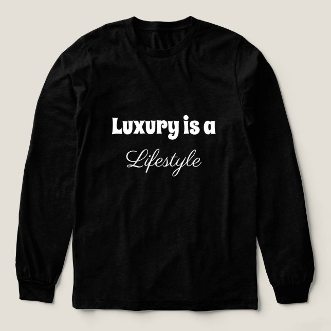 Luxury Is a Lifestyle Tri-Blend Shirt (Design Front)