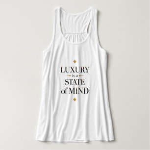Luxury Is A State Of Mind Elegant Gold Singlet