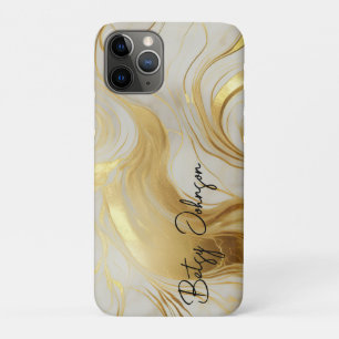Luxury Ivory and Gold Marbled Case-Mate iPhone Case
