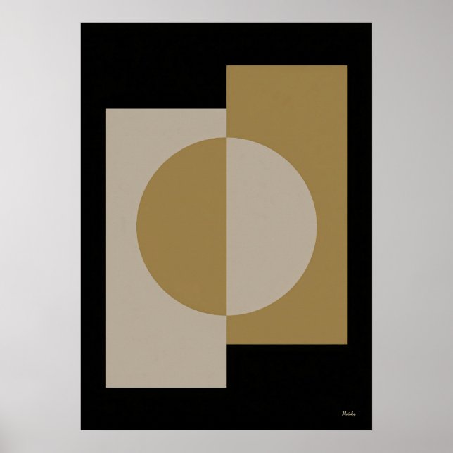 Luxury Japandi Geometric Alignment Wall Art 13 (Front)