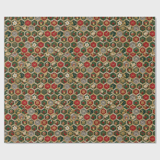 Luxury Japanese Christmas Kikkou Wrapping Paper