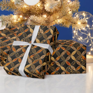 Luxury Japanese Shippo Amber Wrapping Paper