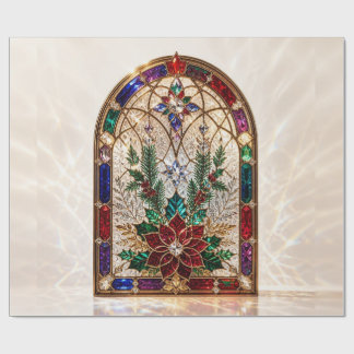 Luxury Jewel Cathedral Christmas Wrapping Paper
