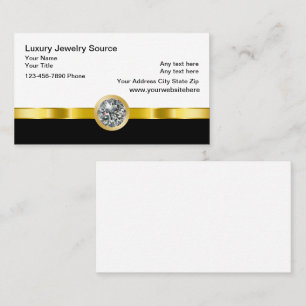 Luxury Jewellery Theme Modern Business Cards