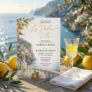 Luxury La Dolce Vita Amalfi Coast  Invitation