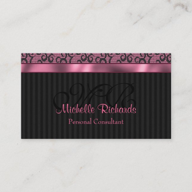 Luxury Lace Business Card (Front)