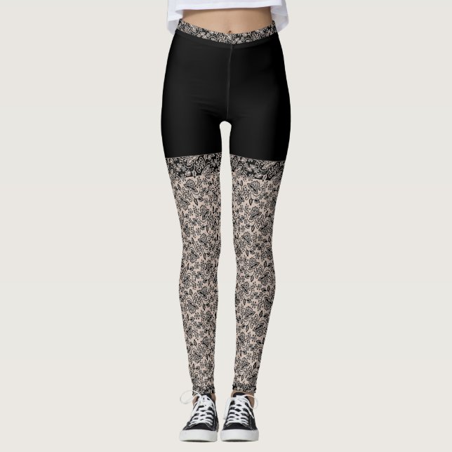 Luxury Lacy-Lace Leggings (Front)