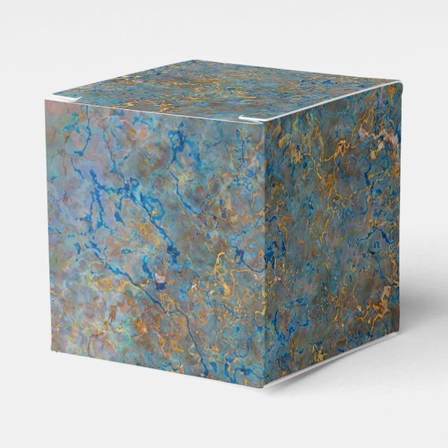 Luxury Lapis Lazuli Marble Favour Box (Front Side)