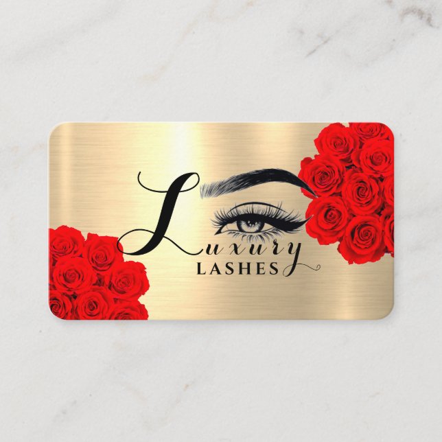 Luxury Lashes Business Card (Front)