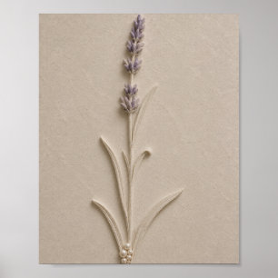 Luxury Lavender Botanical Poster