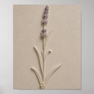 Luxury Lavender Botanical Poster