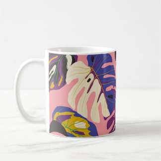 Luxury leaf art deco wallpaper. Nature background. Coffee Mug