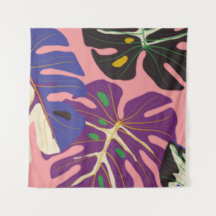 Luxury leaf art deco wallpaper. Nature background. Tapestry