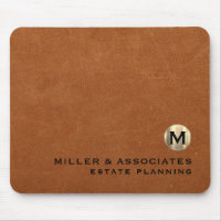 Luxury Leather Print Gold Emblem Company Branded