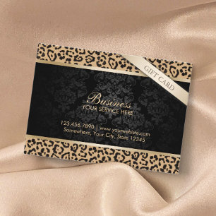 Luxury Leopard Print & Damask Gift Certificates