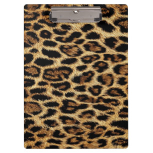 Luxury Leopard Skin Elegant Wild Animal Fur Design Clipboard