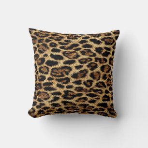 Luxury Leopard Skin Elegant Wild Animal Fur Design Cushion