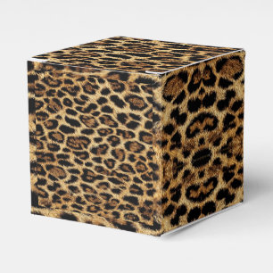 Luxury Leopard Skin Elegant Wild Animal Fur Design Favour Box