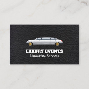 Luxury Limousine Leather Business Card