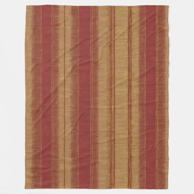 Luxury Linen Popular Burgundy Gold Collection Fleece Blanket (Front)
