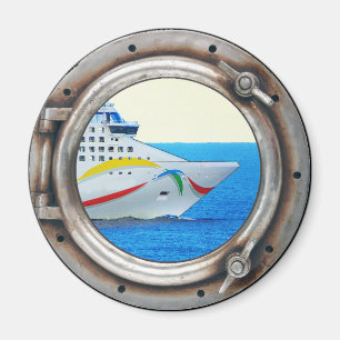 Luxury Liner Porthole View Magnet