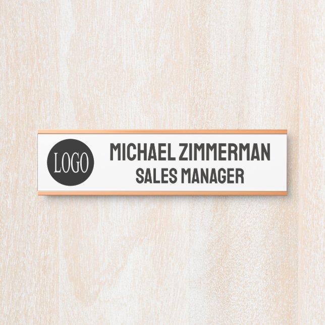 Luxury Logo Office Door Sign (Front)
