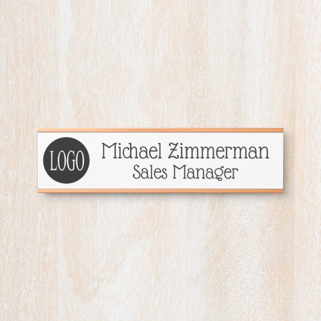 Luxury Logo Office Door Sign (Front)