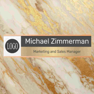 Luxury Long Name Logo Office Door Sign