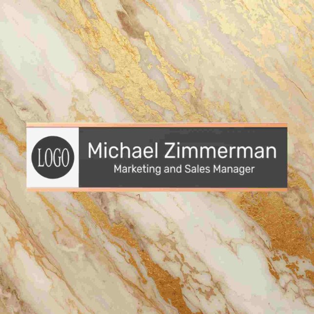 Luxury Long Name Logo Office Door Sign (Creator Uploaded)
