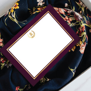 Luxury Magenta Legal Professional Business Card