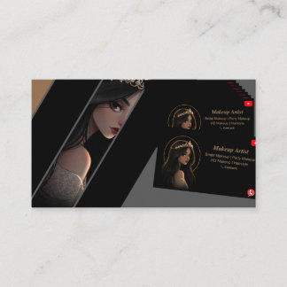 Luxury Makeup Artist Business Card  