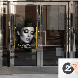Luxury Makeup Artist Door Cling – Customisable Des