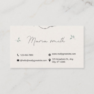 Luxury Makeup & Beauty Artist Business Card