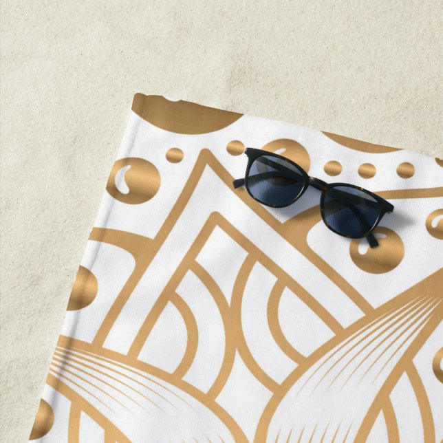 Luxury Mandala 11 Beach Towel (In Situ)