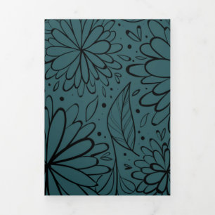 Luxury Mandala 30 Tri-Fold Holiday Card