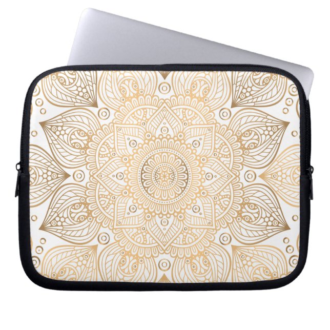 Luxury Mandala 34 Laptop Sleeve (Front)