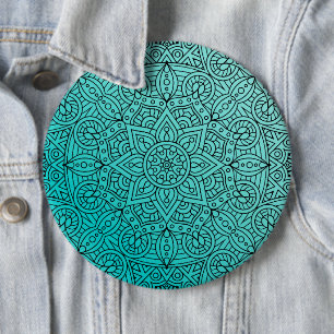 Luxury Mandala 38 6 Cm Round Badge