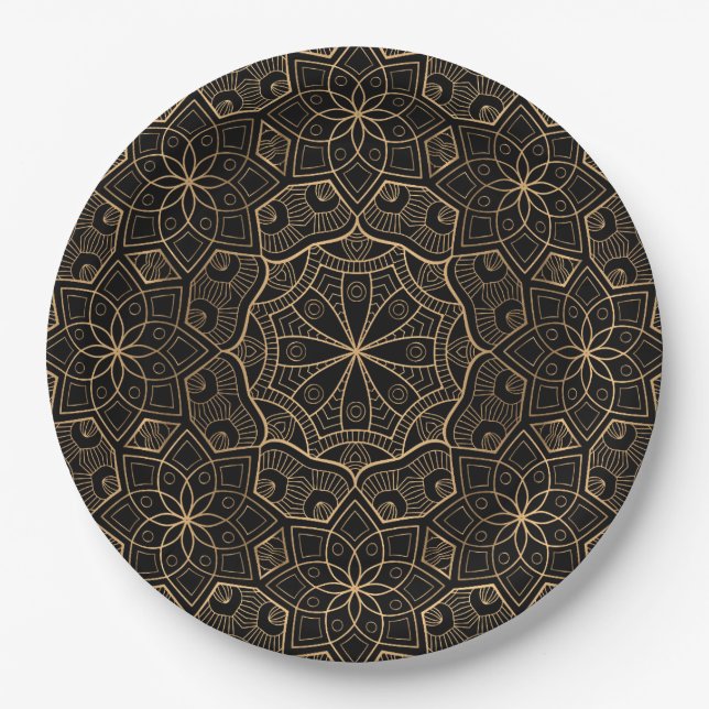 Luxury Mandala 3 Paper Plate (Front)