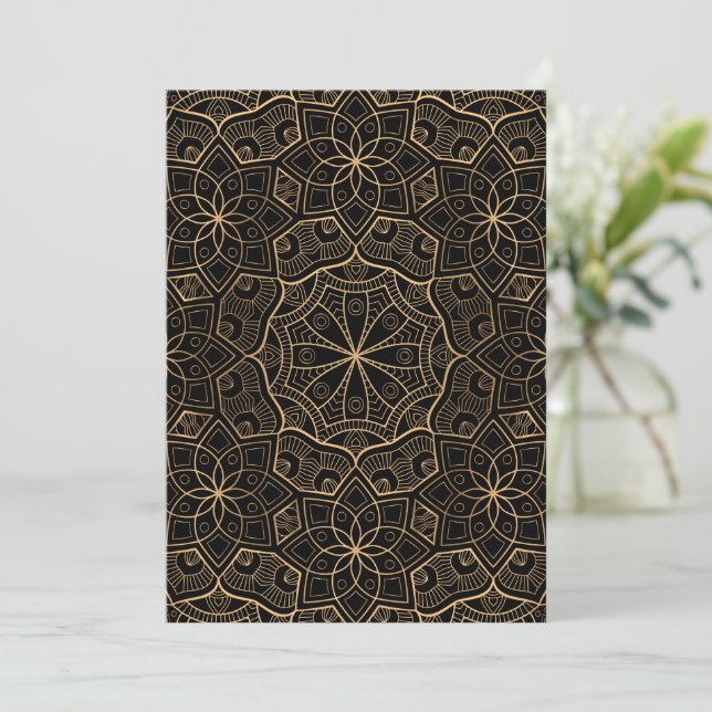 Luxury Mandala 3 Thank You Card (Standing Front)