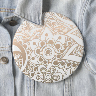 Luxury Mandala 41 6 Cm Round Badge