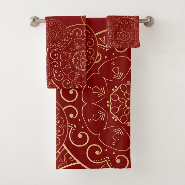 Luxury Mandala 50 Bath Towel Set (Insitu)