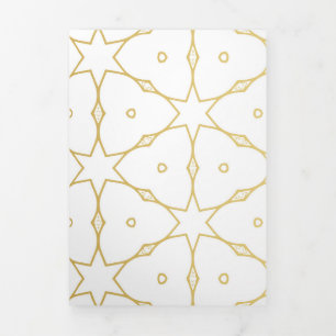 Luxury Mandala 52 Tri-Fold Holiday Card