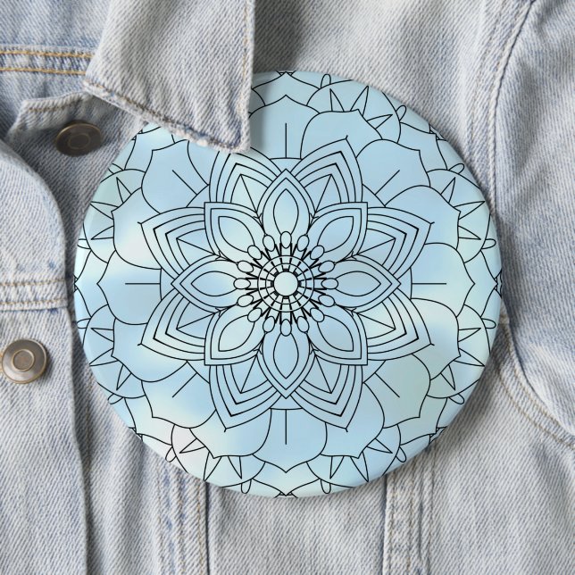 Luxury Mandala 56 6 Cm Round Badge (In Situ)