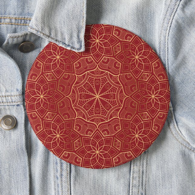 Luxury Mandala 6 6 Cm Round Badge (In Situ)